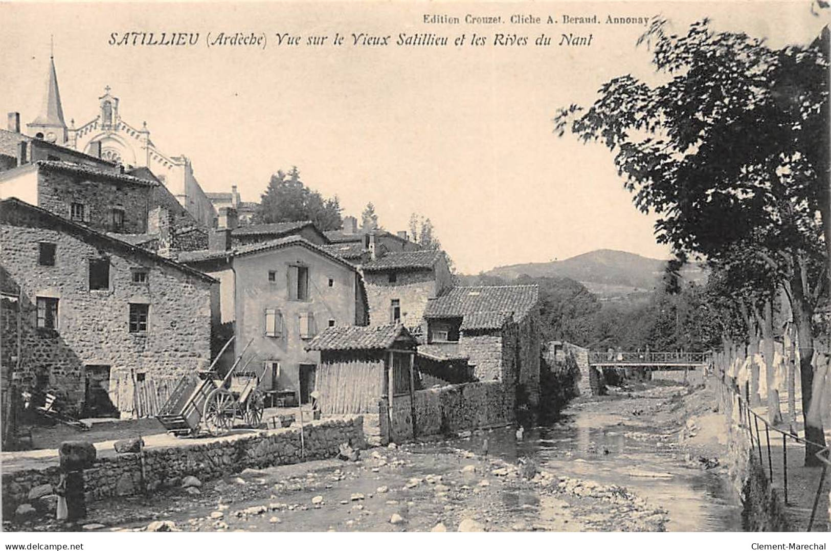 SATILLIEU - Vue Sur Le Vieux Satillieu Et Les Rives Du Nant - Très Bon état - Other & Unclassified