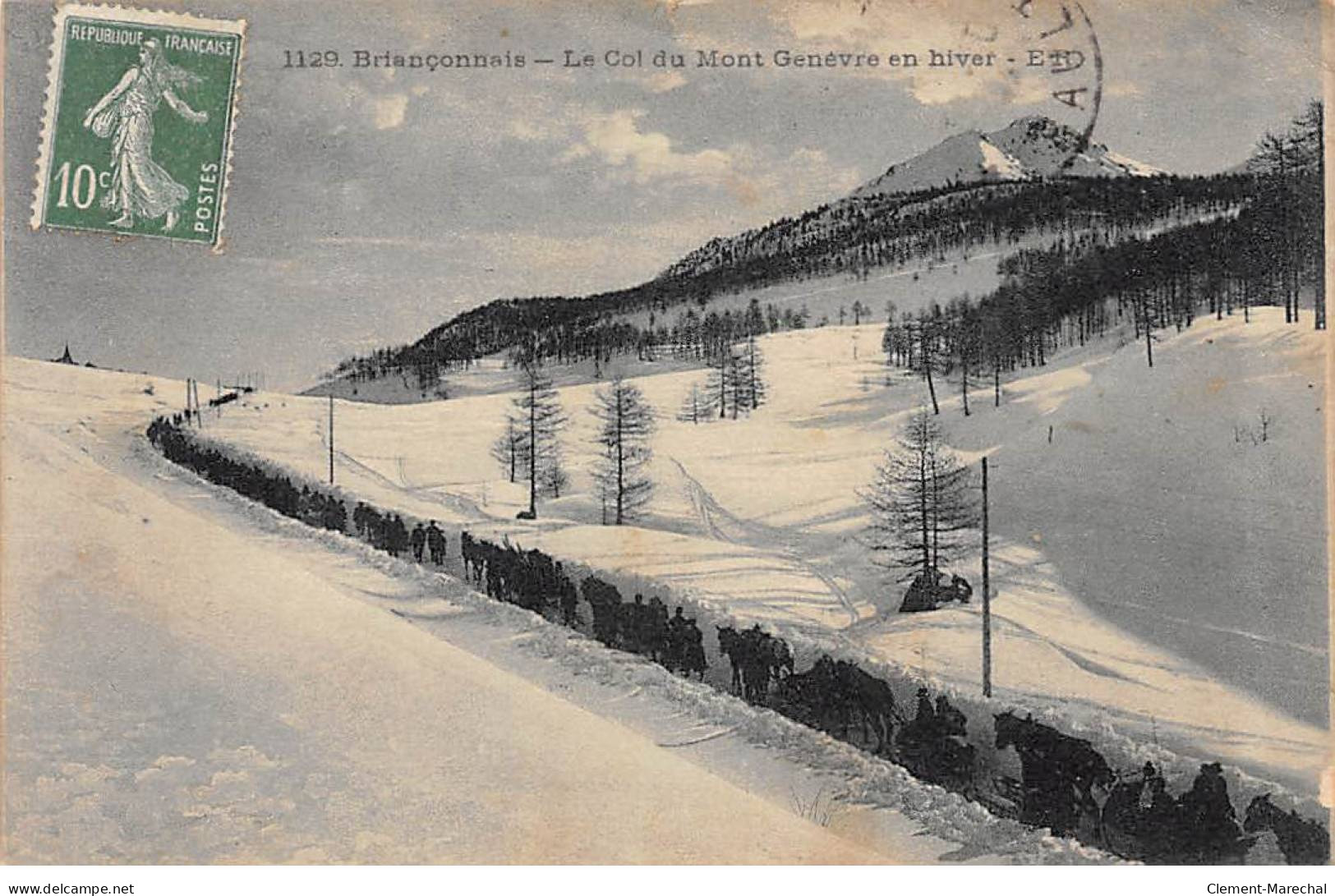 Briançonnais - Le Col Du Mont Genèvre En Hiver - Très Bon état - Otros & Sin Clasificación