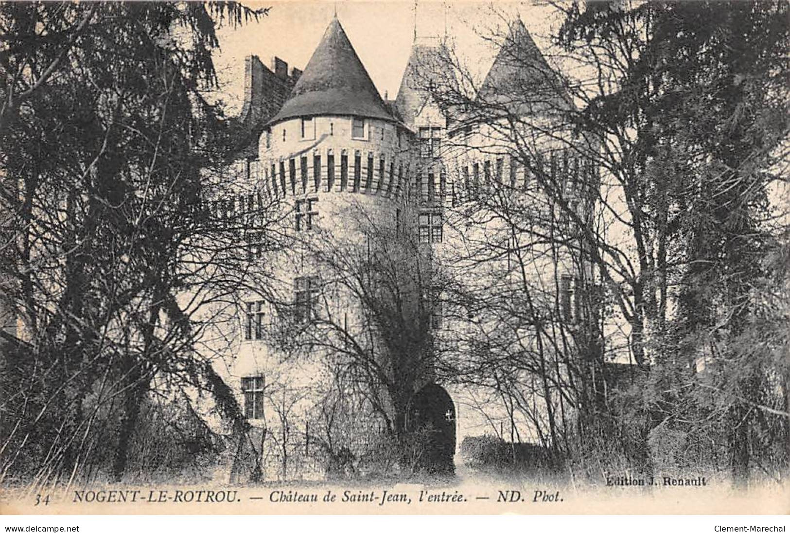 NOGENT LE ROTROU - Château De Saint Jean - L'Entrée - Très Bon état - Nogent Le Rotrou