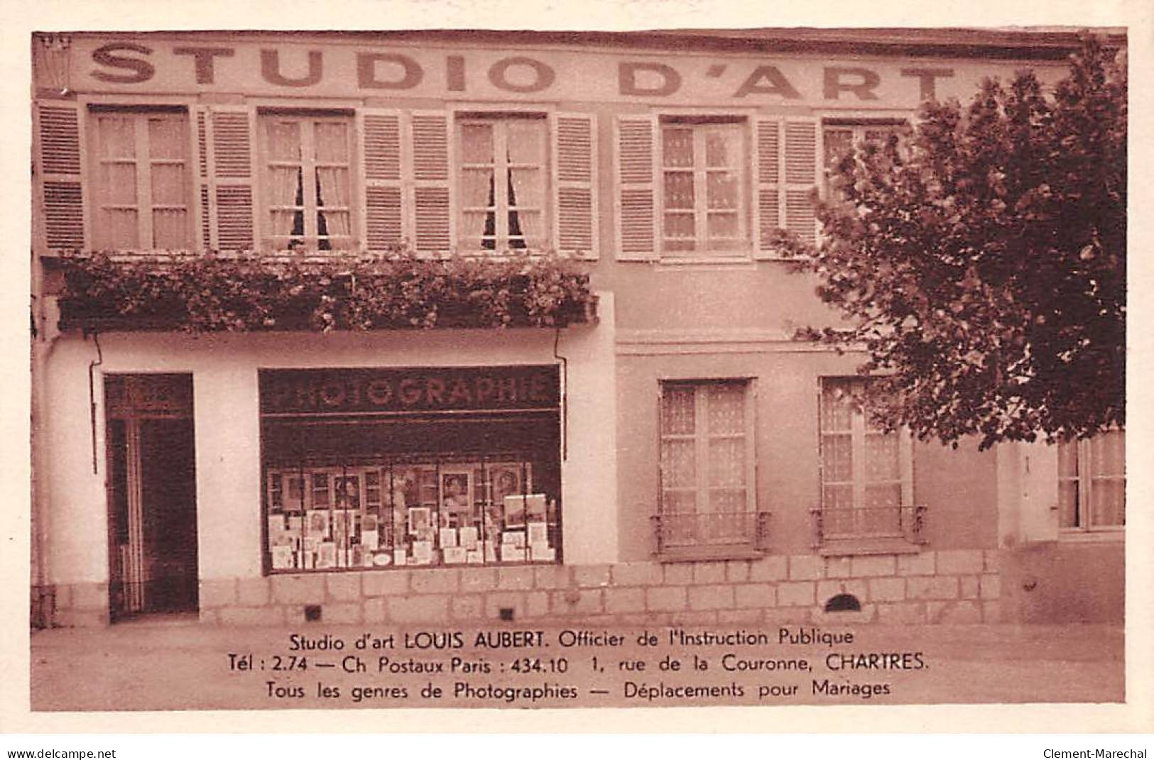 CHARTRES - Studio D'Art Louis Aubert - Rue De La Couronne - Très Bon état - Chartres