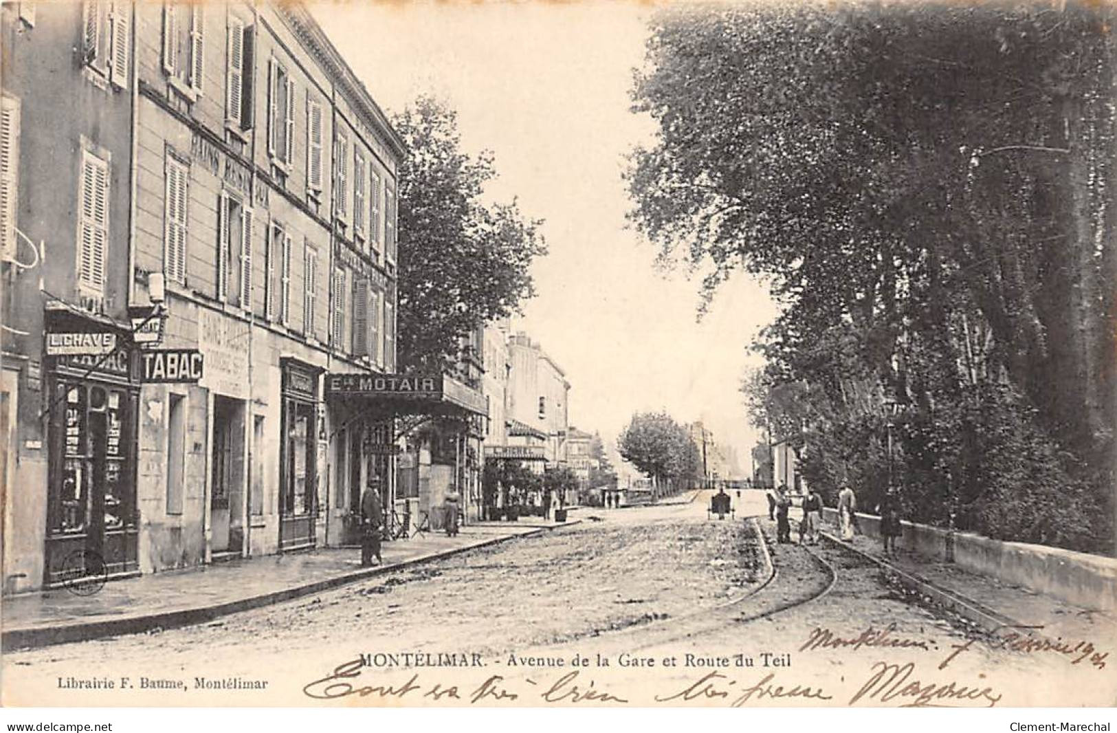 MONTELIMAR - Avenue De La Gare Et Route Du Teil - Très Bon état - Montelimar