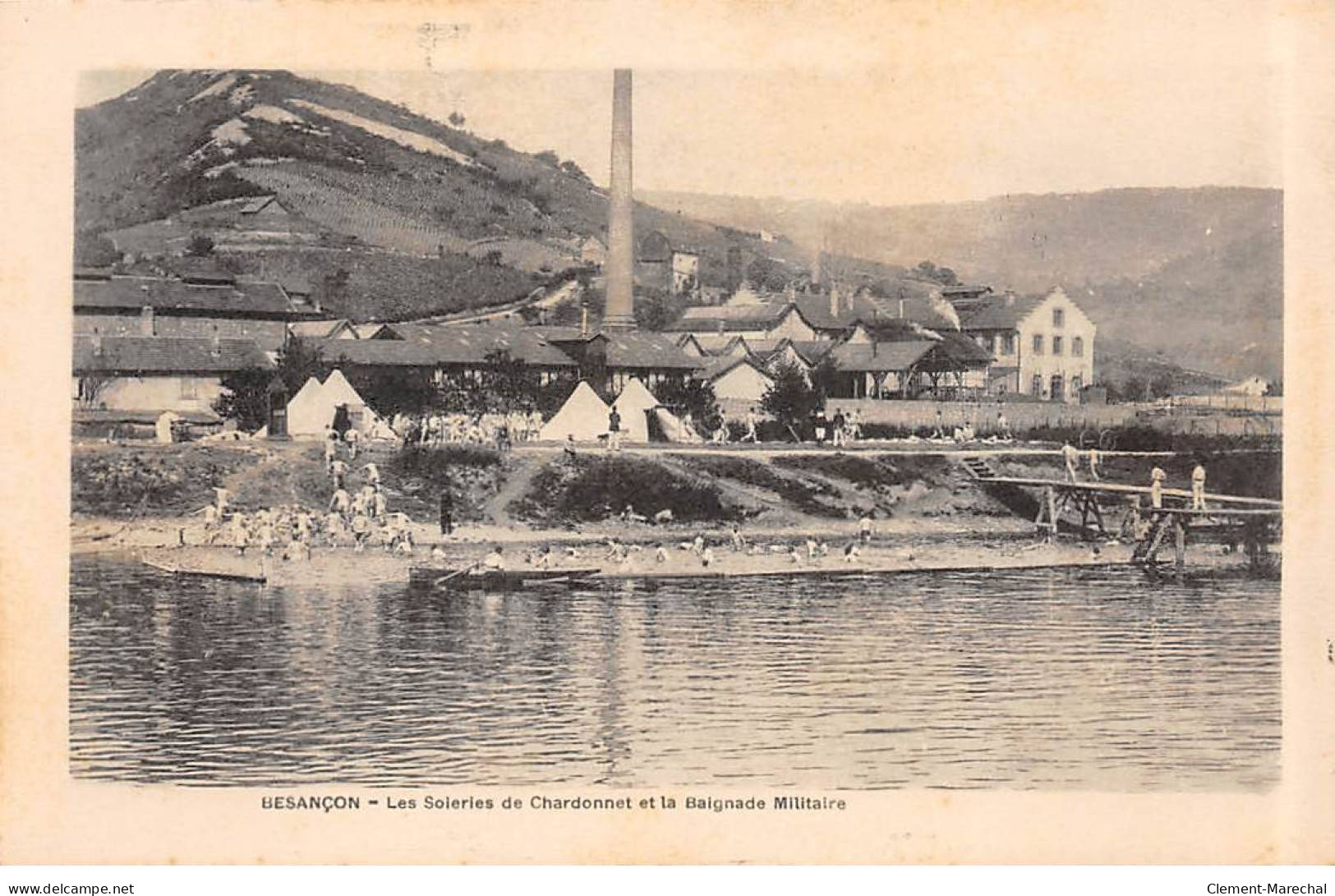 BESANCON - Les Scieries De Chardonnet Et La Baignade Militaire - Très Bon état - Besancon