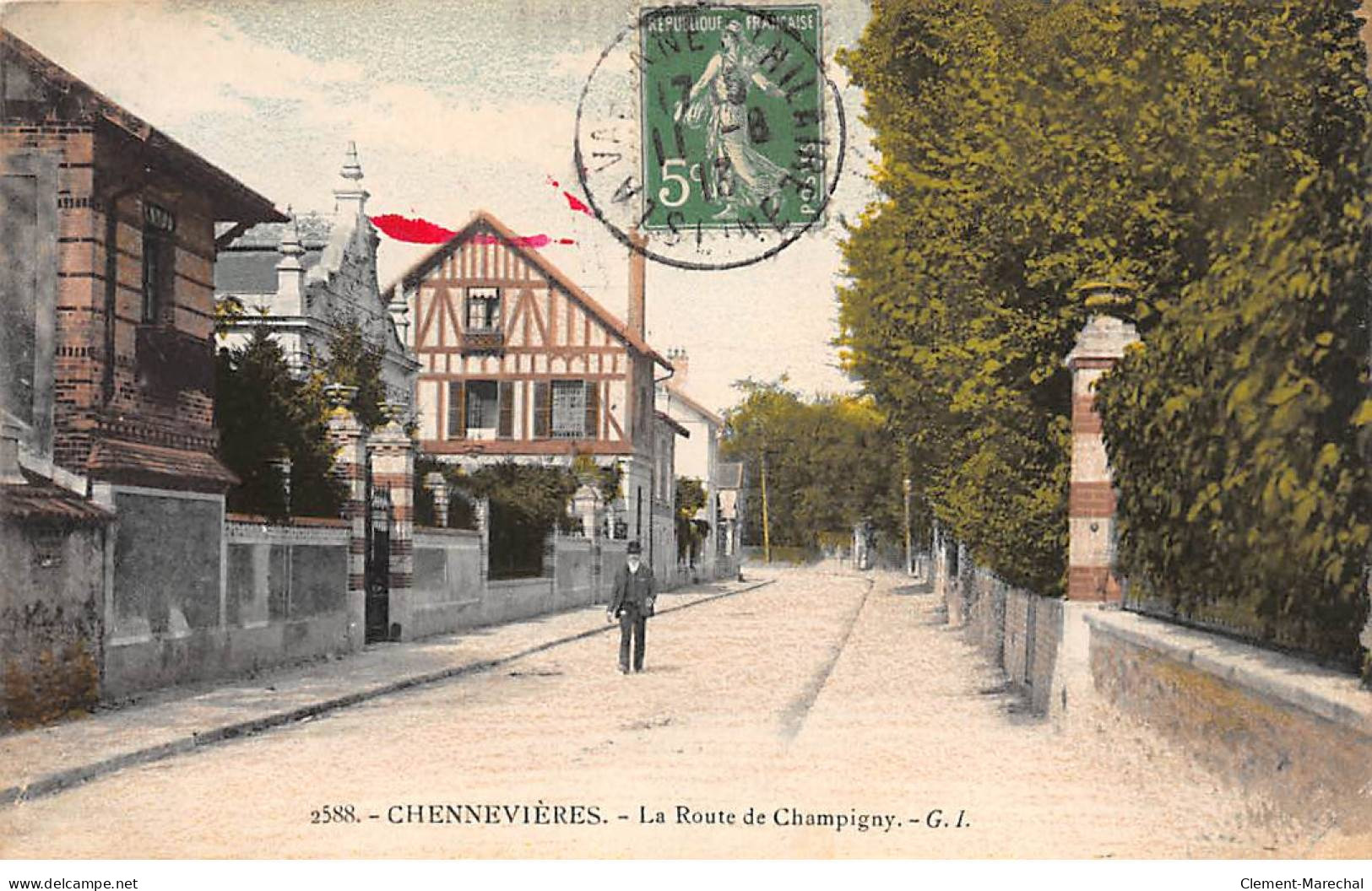 CHENNEVIERES - La Route De Champigny - Très Bon état - Chennevieres Sur Marne