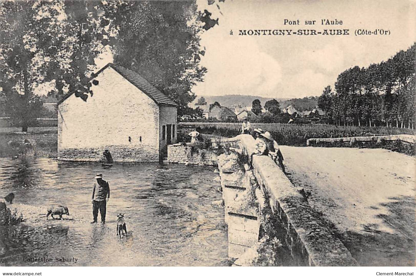 MONTIGNY SUR AUBE - Pont Sur L'Aube - Très Bon état - Autres & Non Classés