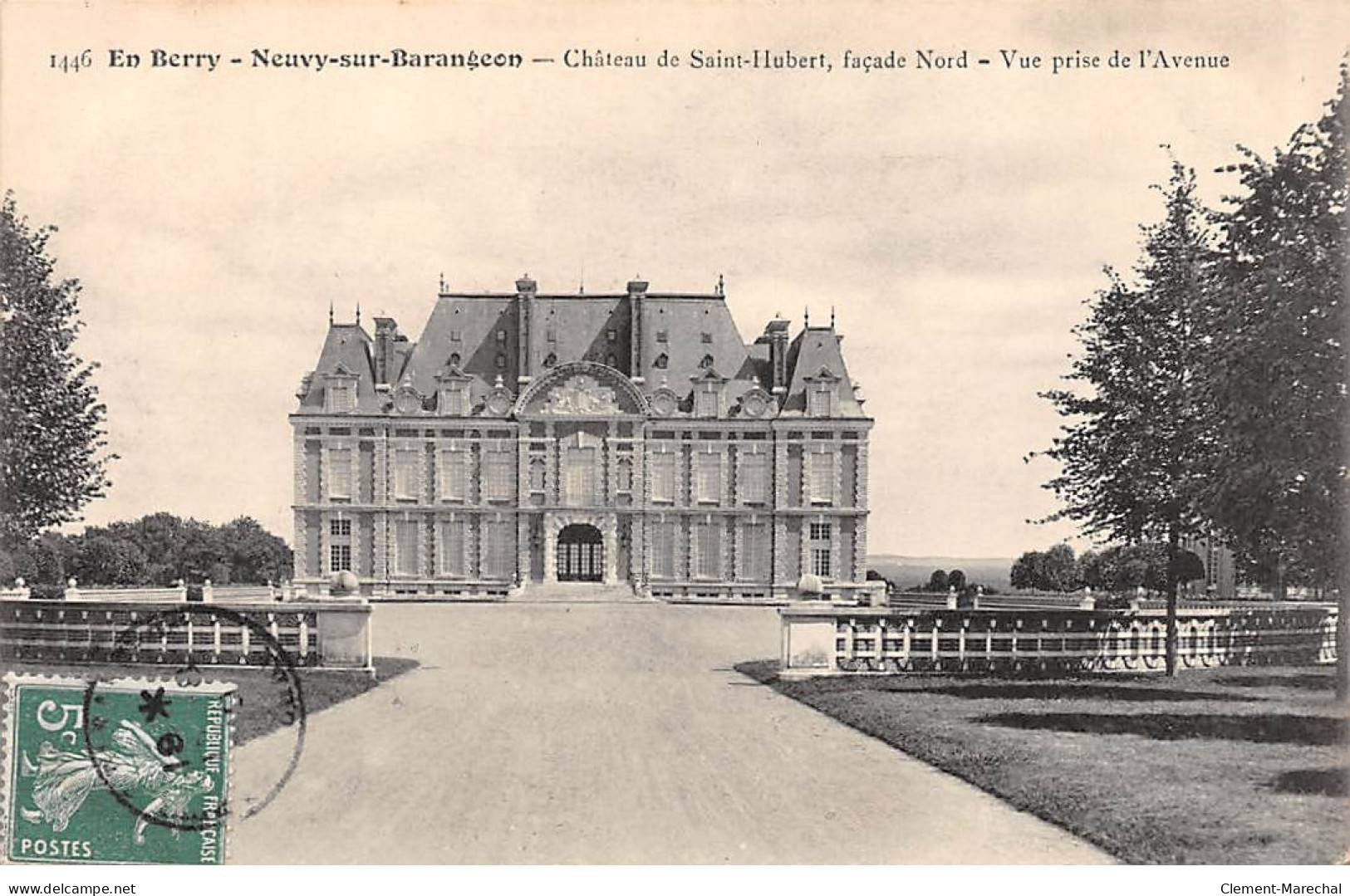 NEUVY SUR BARANGEON - Château De Saint Hubert - Vue Prise De L'Avenue - Très Bon état - Altri & Non Classificati