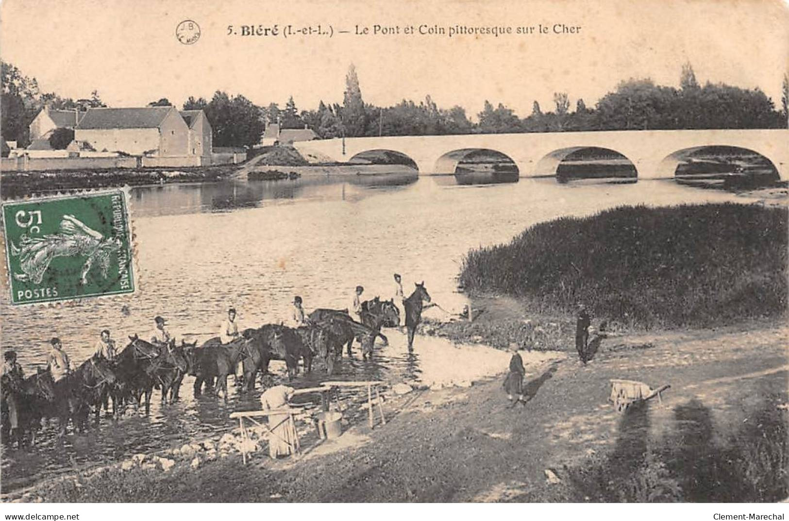 BLERE - Le Pont Et Coin Pittoresque Sur Le Cher - Très Bon état - Bléré