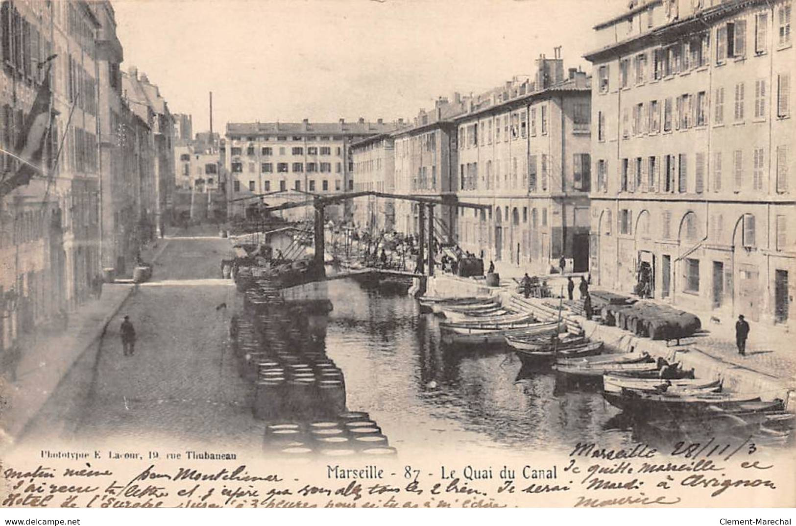 MARSEILLE - Le Quai Du Canal - Très Bon état - Ohne Zuordnung