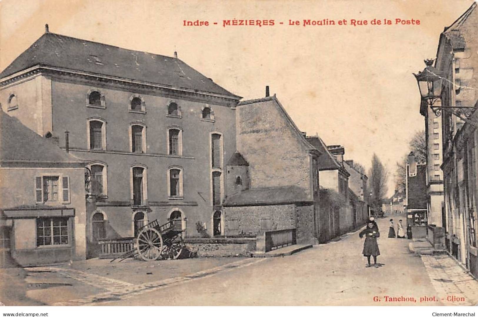 MEZIERES - Le Moulin Et Rue De La Poste - état - Autres & Non Classés