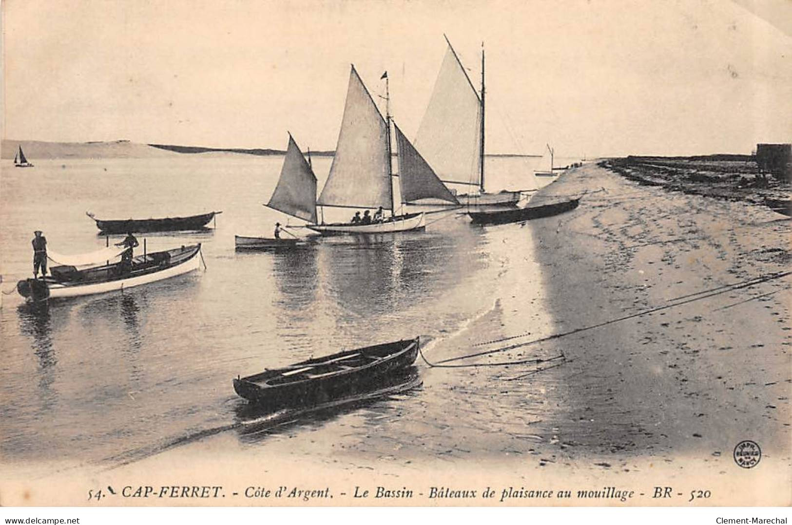 CAP FERRET - Le Bassin - Bâteaux De Plaisance Au Mouillage - Très Bon état - Andere & Zonder Classificatie