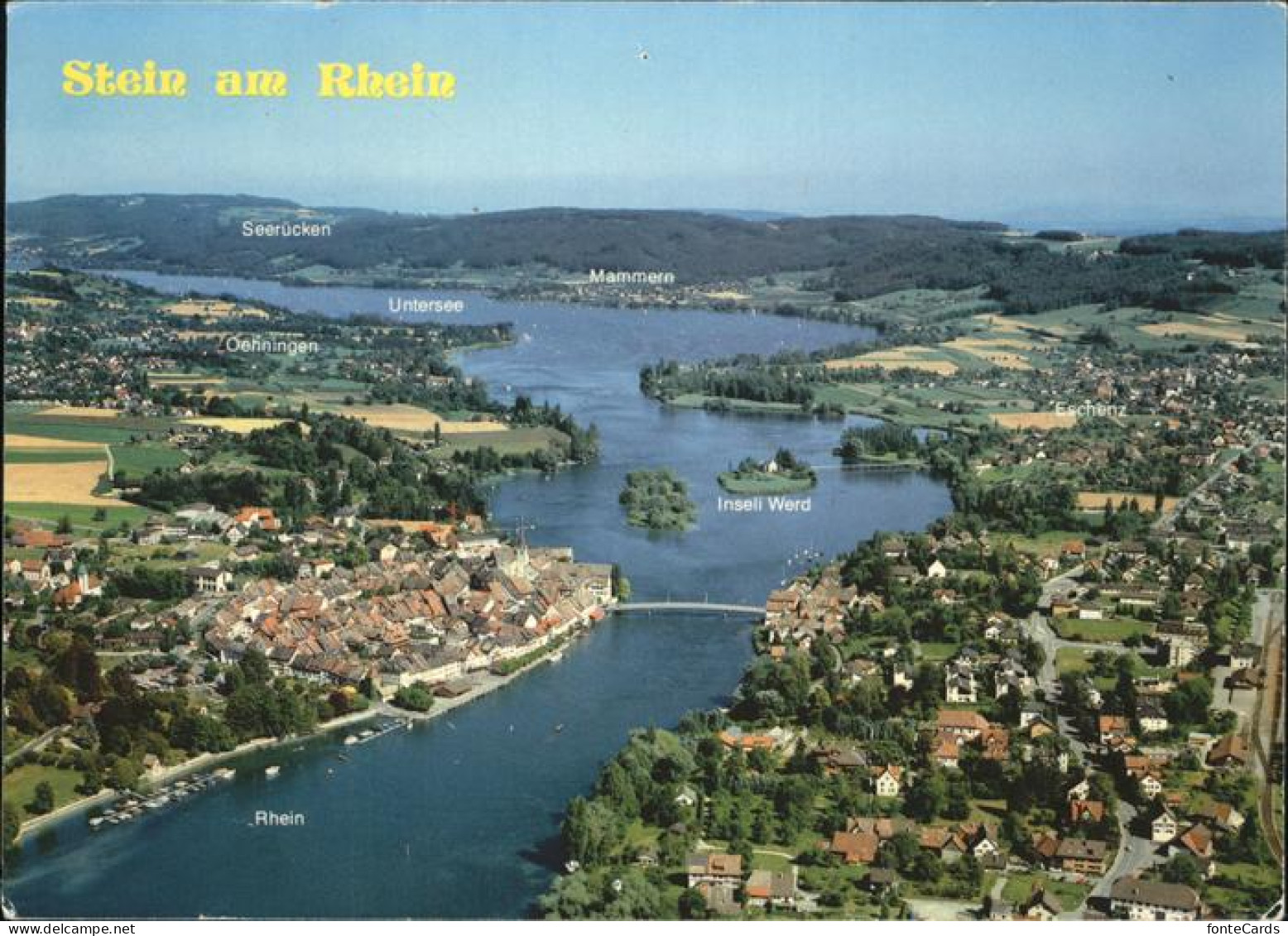 11429419 Stein Rhein Fliegeraufnahme Stein Am Rhein - Sonstige & Ohne Zuordnung