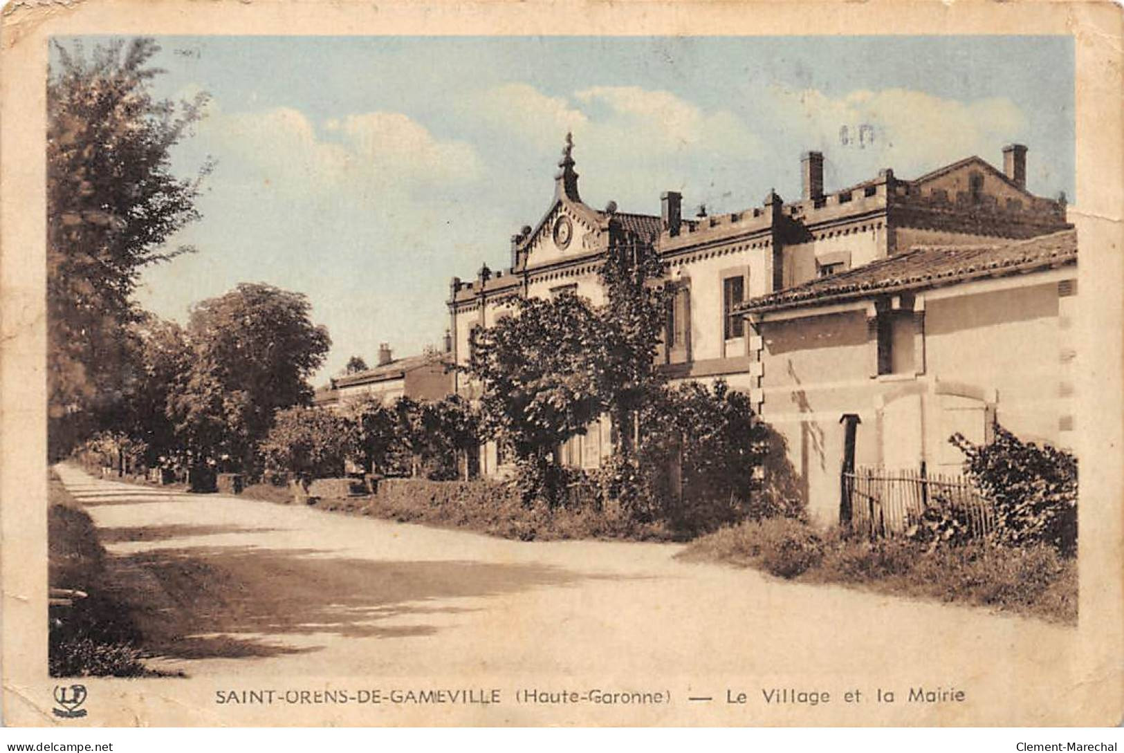 SAINT ORENS DE GAMEVILLE - Le Village Et La Mairie - état - Other & Unclassified