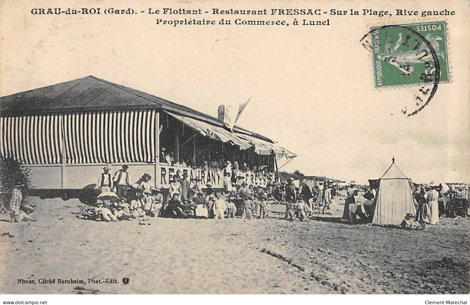 GRAU DU ROI - Le Flottant - Restaurant Fressac - Sur La Plage - Très Bon état - Le Grau-du-Roi