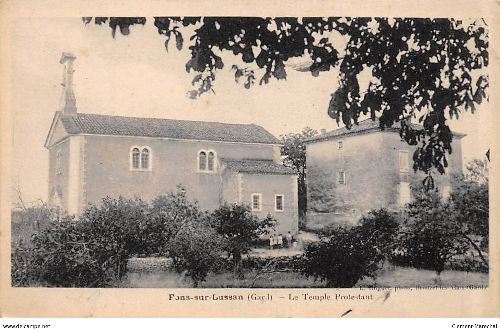 FONS SUR LUSSAN - Le Temple Protestant - Très Bon état - Autres & Non Classés