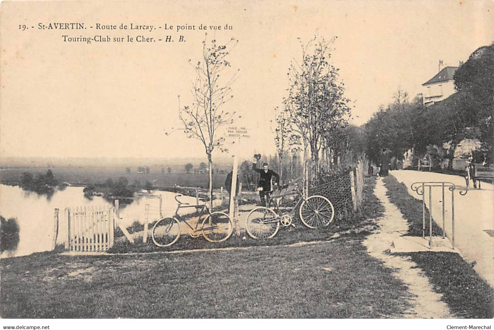 SAINT AVERTIN - Route De Larçay - Le Point De Vue Du Touring Club Sur Le Cher - Très Bon état - Saint-Avertin