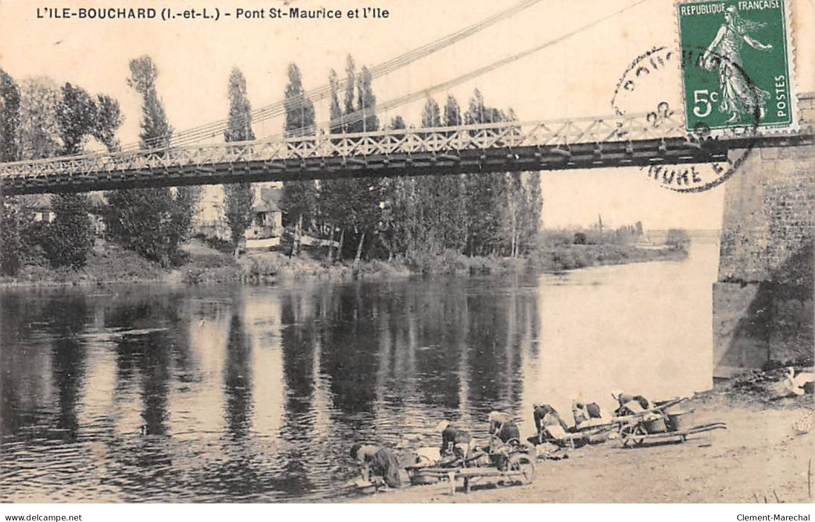 L'ILE BOUCHARD - Pont Saint Maurice Et L'Ile - Très Bon état - L'Île-Bouchard
