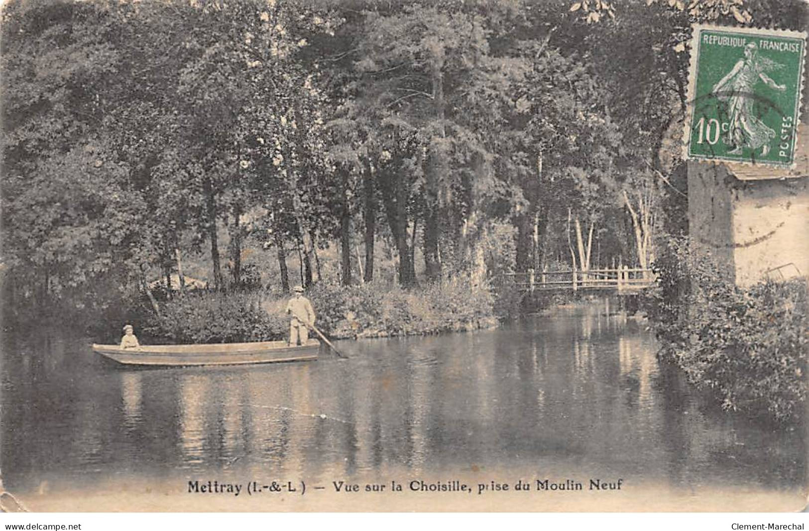 METTRAY - Vue Sur La Choisille Prise Du Moulin Neuf - état - Mettray