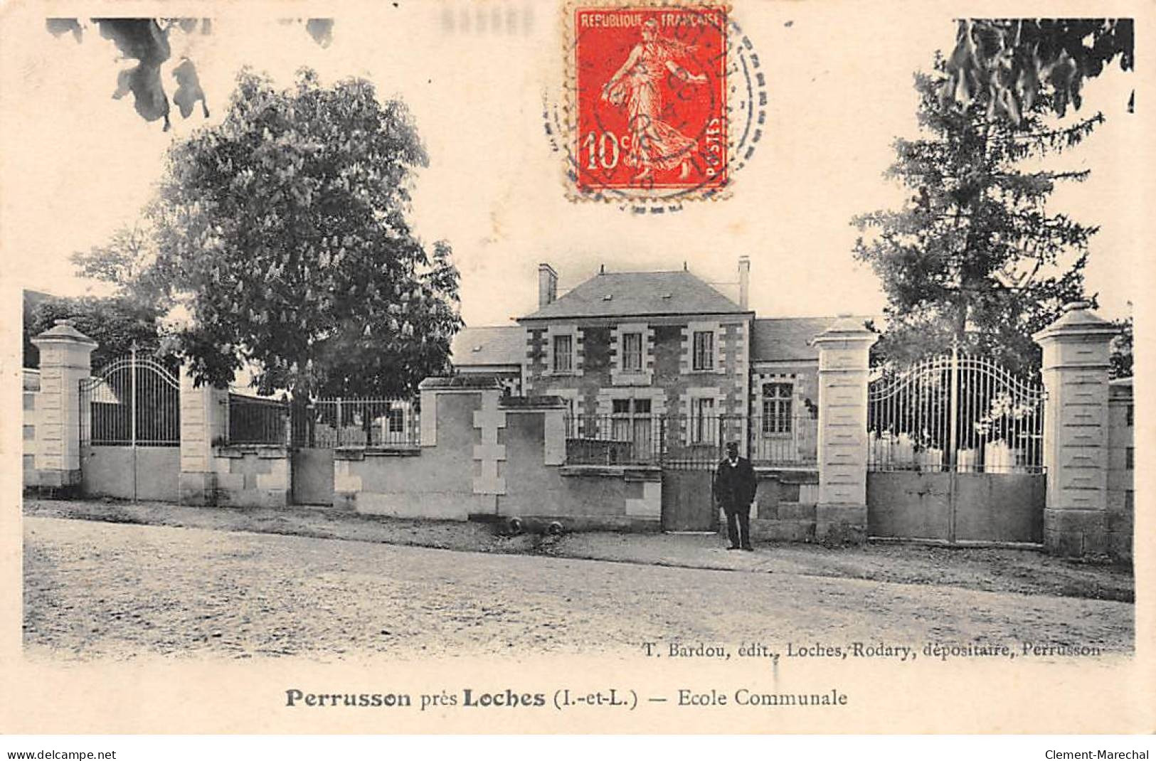 PERRUSSON Près Loches - Ecole Communale - Très Bon état - Other & Unclassified