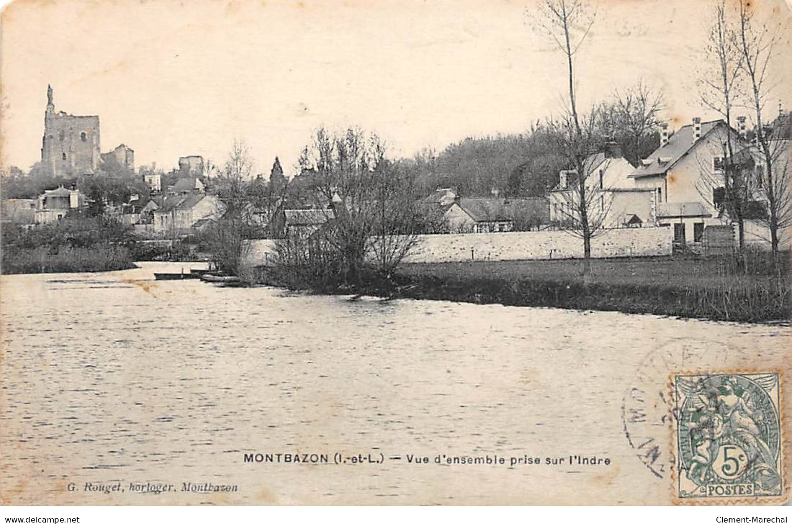 MONTBAZON - Vue D'ensemble Prise Sur L'Indre - état - Montbazon