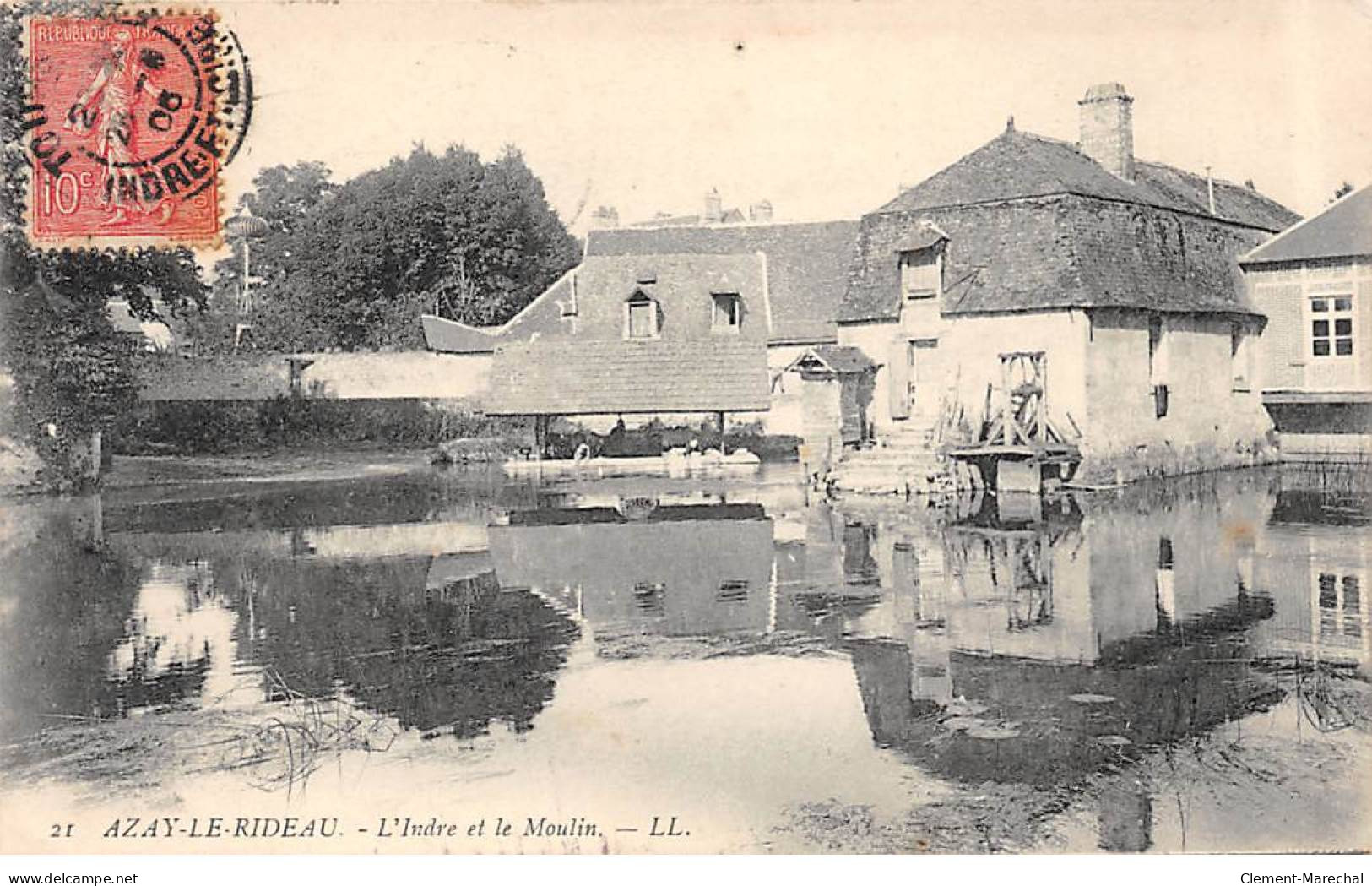 AZAY LE RIDEAU - L'Indre Et Le Moulin - Très Bon état - Azay-le-Rideau