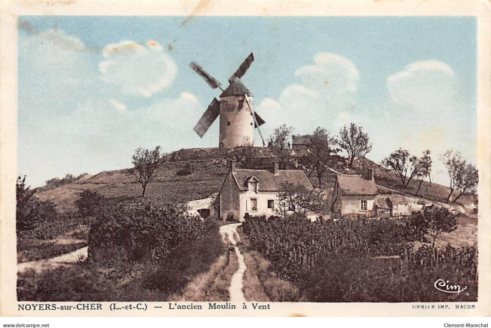 NOYER SUR CHER - L'ancien Moulin à Vent - état - Noyers Sur Cher