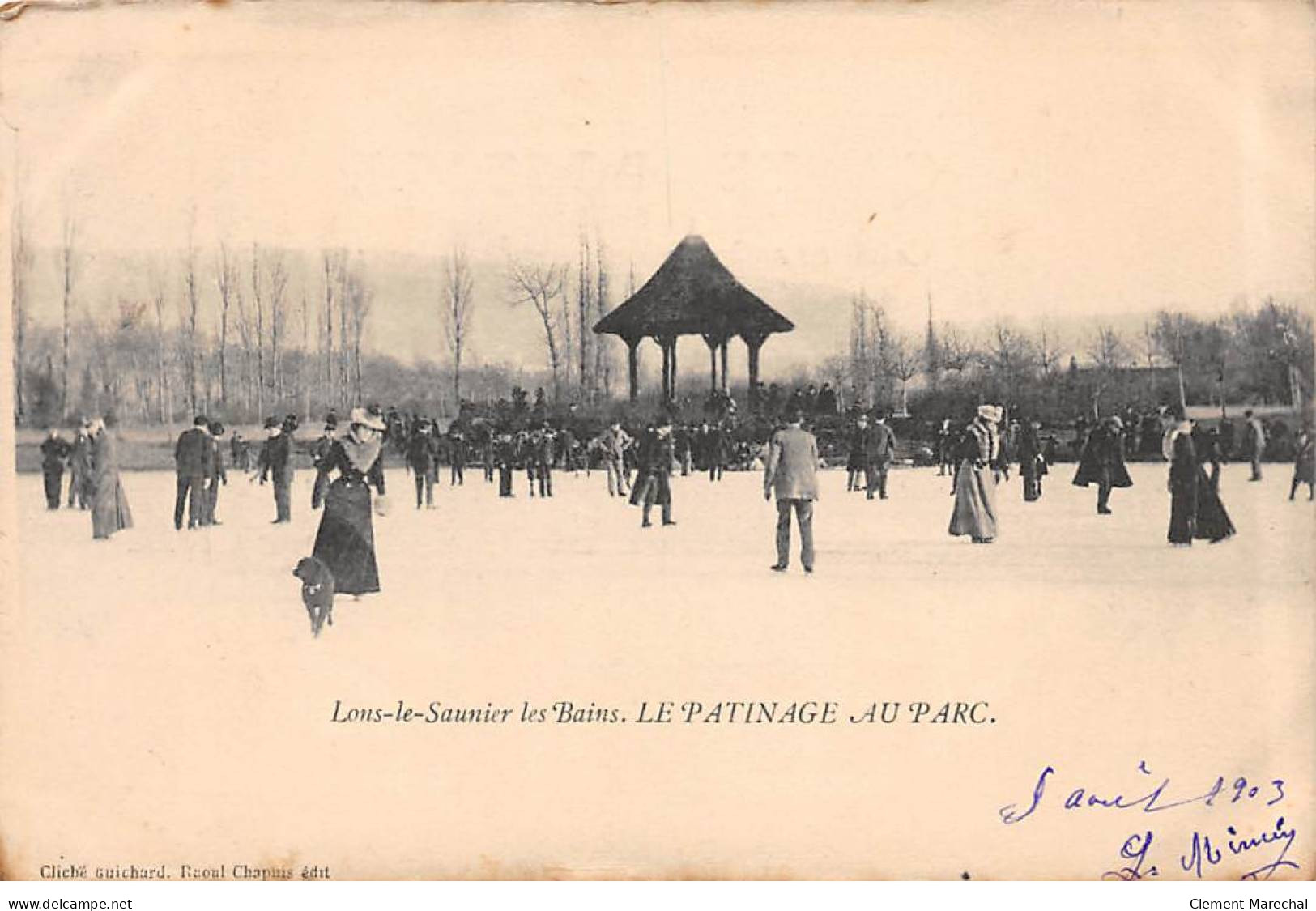 LONS LE SAUNIER LES BAINS - Le Patinage Au Parc - état - Lons Le Saunier