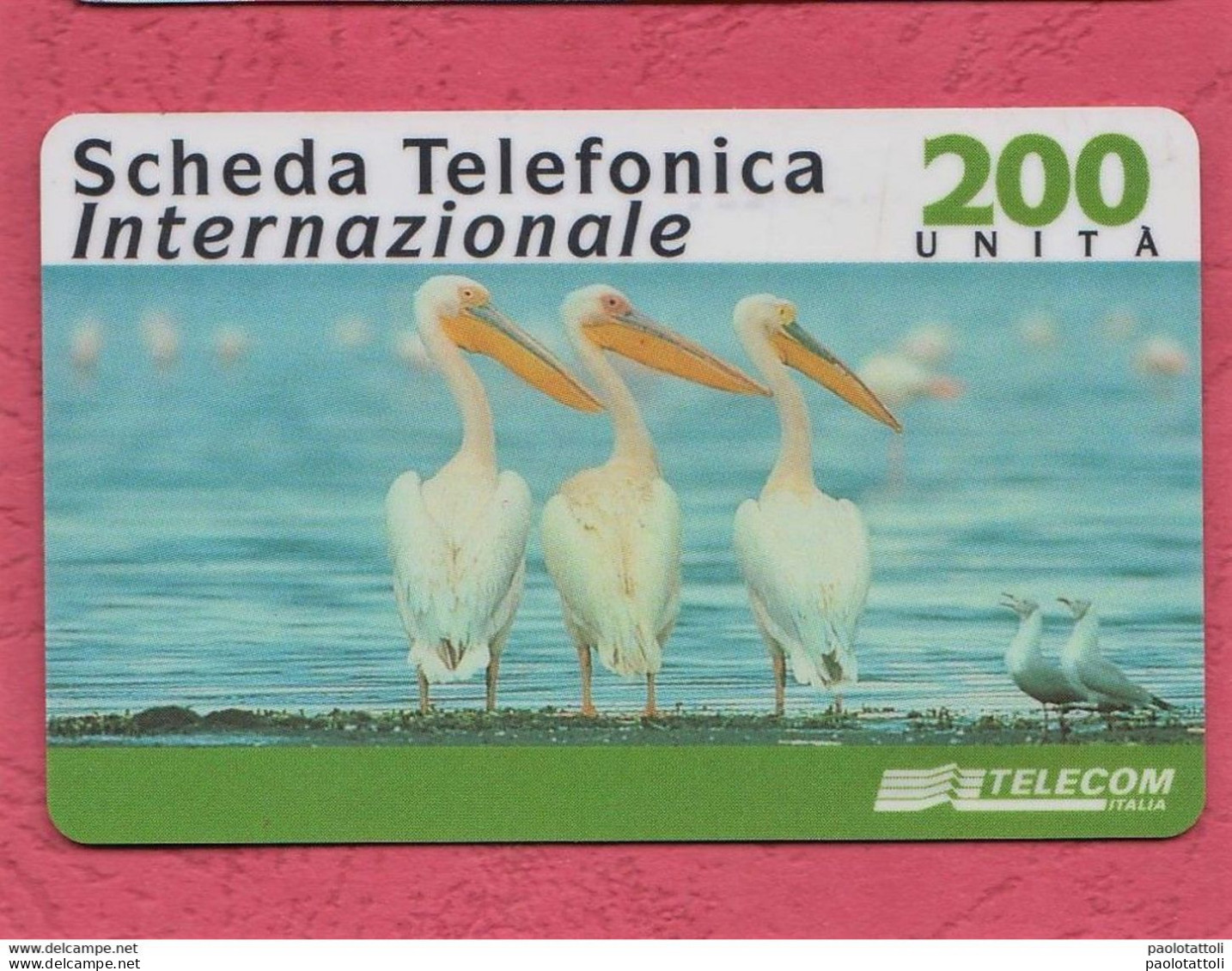 Italy-30-9-2001. Telecom, Scheda Telefonica Internazionale- International Phone Card- Used- 200 Units - GSM-Kaarten, Aanvulling & Voorafbetaald