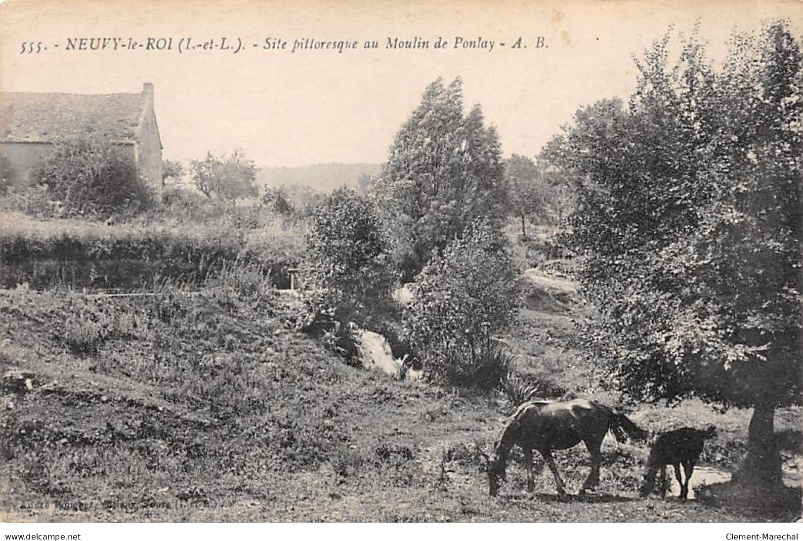 NEUVY LE ROI - Site Pittoresque Au Moulin De Ponlay - Très Bon état - Neuvy-le-Roi
