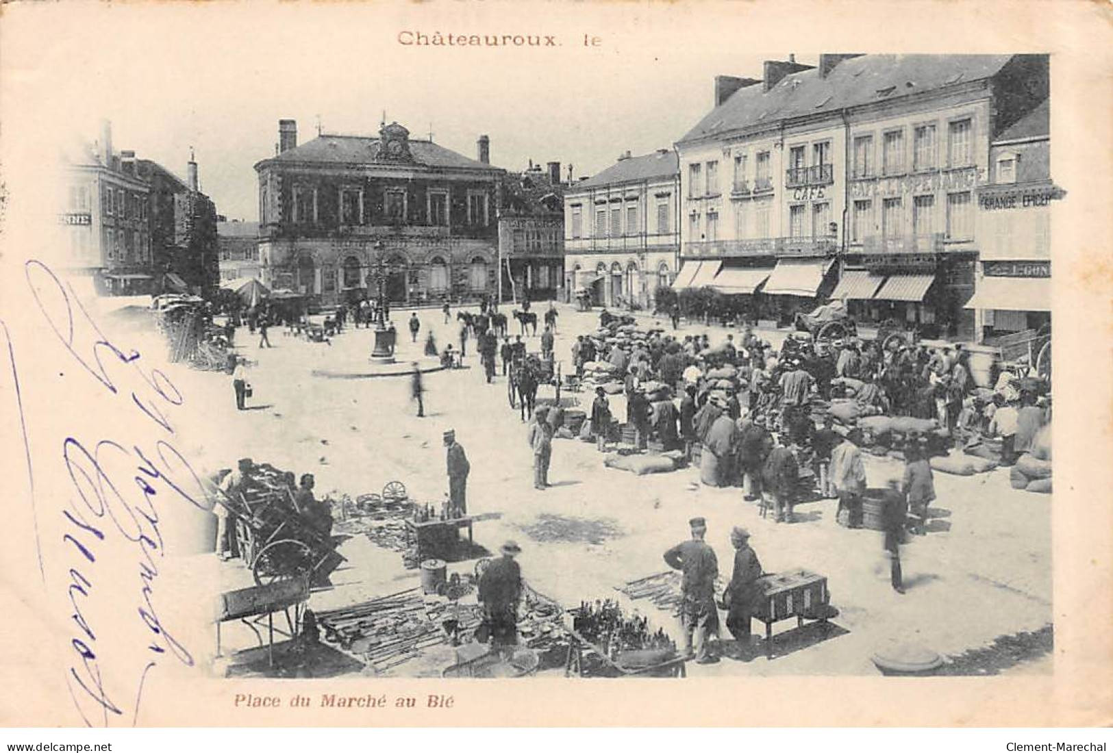 CHATEAUROUX - Place Du Marché Au Blé - état - Chateauroux