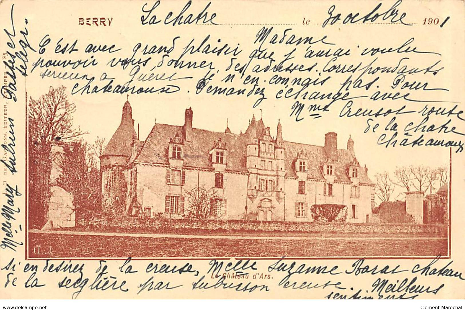 BERRY - Château D'ARS - état - Otros & Sin Clasificación