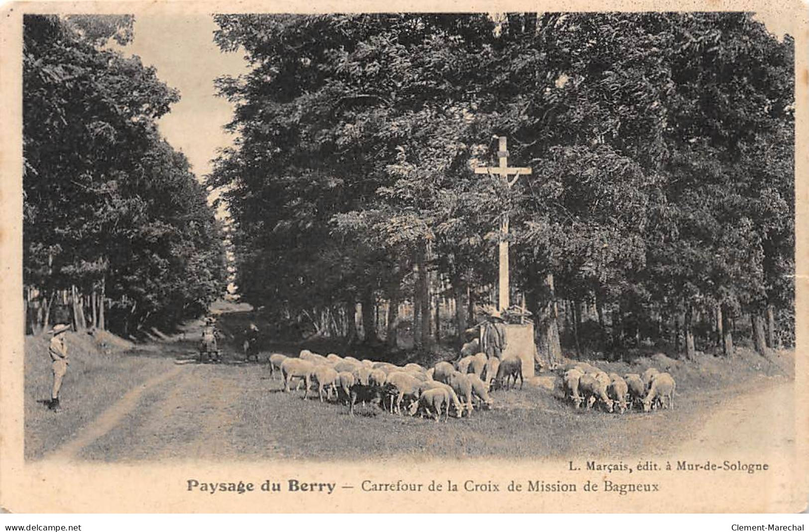 Paysage Du Berry - Carrefour De La Croix De Mission De Bagneux - état - Sonstige & Ohne Zuordnung