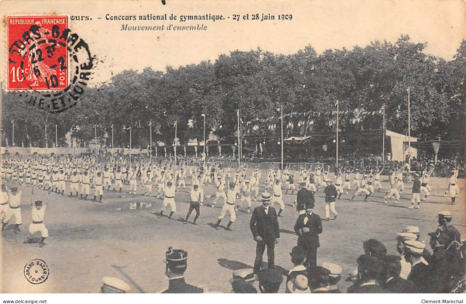 TOURS - Concours National De Gymnastique - 1909 - Mouvement D'ensemble - Très Bon état - Tours