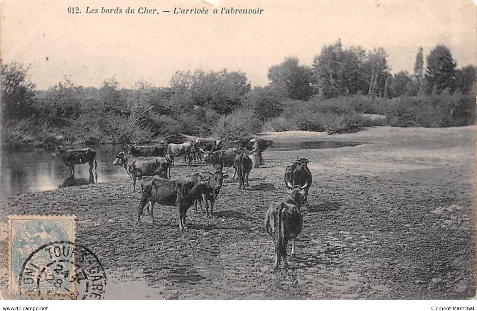 Les Bords Du Cher - L'arrivée à L'abreuvoir - état - Sonstige & Ohne Zuordnung