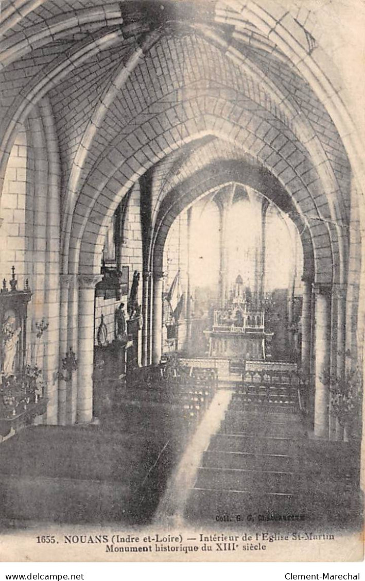 NOUANS - Intérieur De L'Eglise Saint Martin - état - Autres & Non Classés