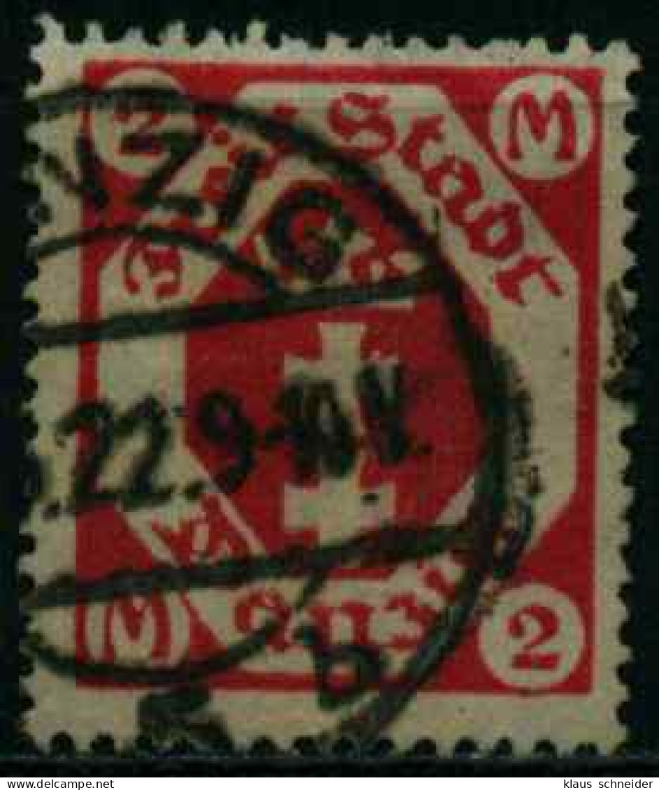 DANZIG 1922 Nr 96X Gestempelt X10FF96 - Oblitérés
