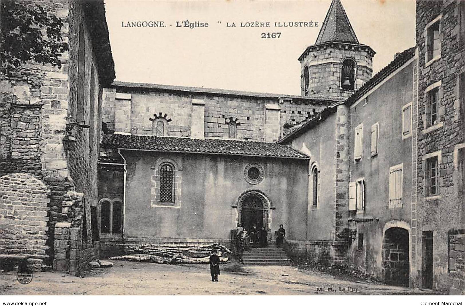 La Lozère Illustrée - 2167 - LANGOGNE - L'Eglise - Très Bon état - Langogne