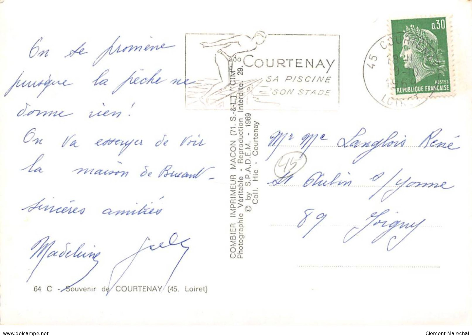 Souvenir De COURTENAY - Très Bon état - Courtenay