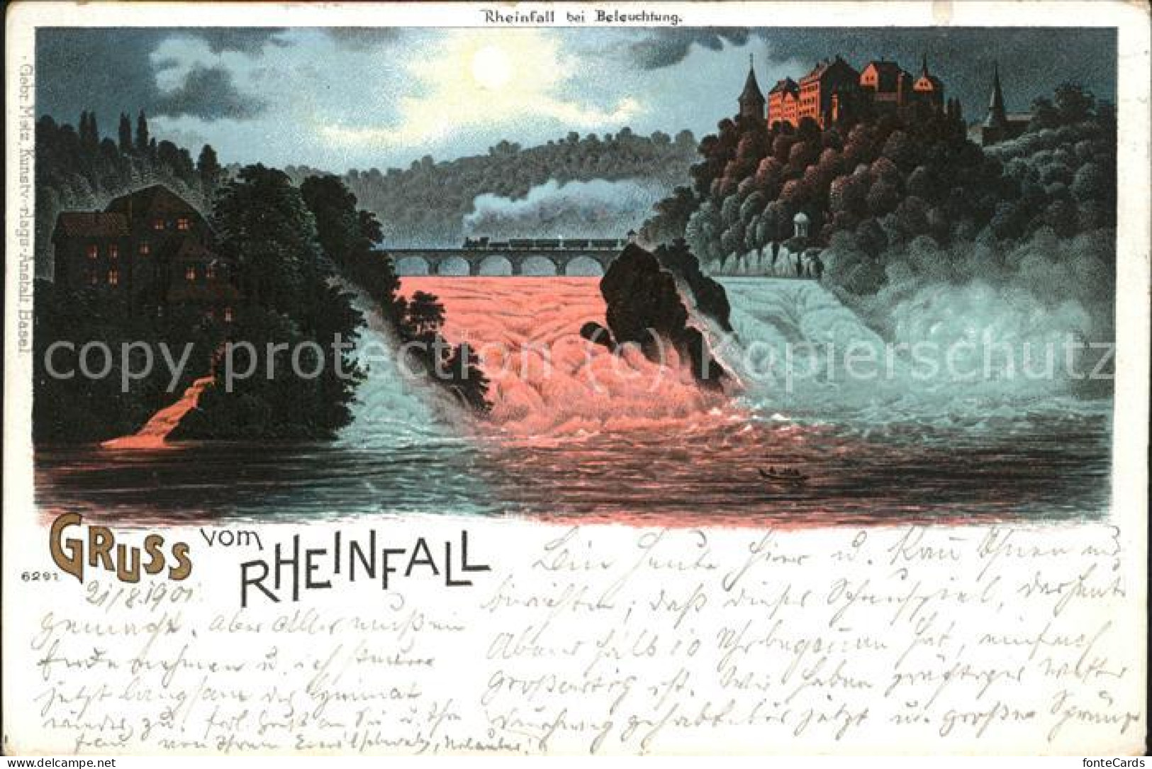 11427190 Rheinfall SH Beleuchtung Rheinfall SH - Sonstige & Ohne Zuordnung