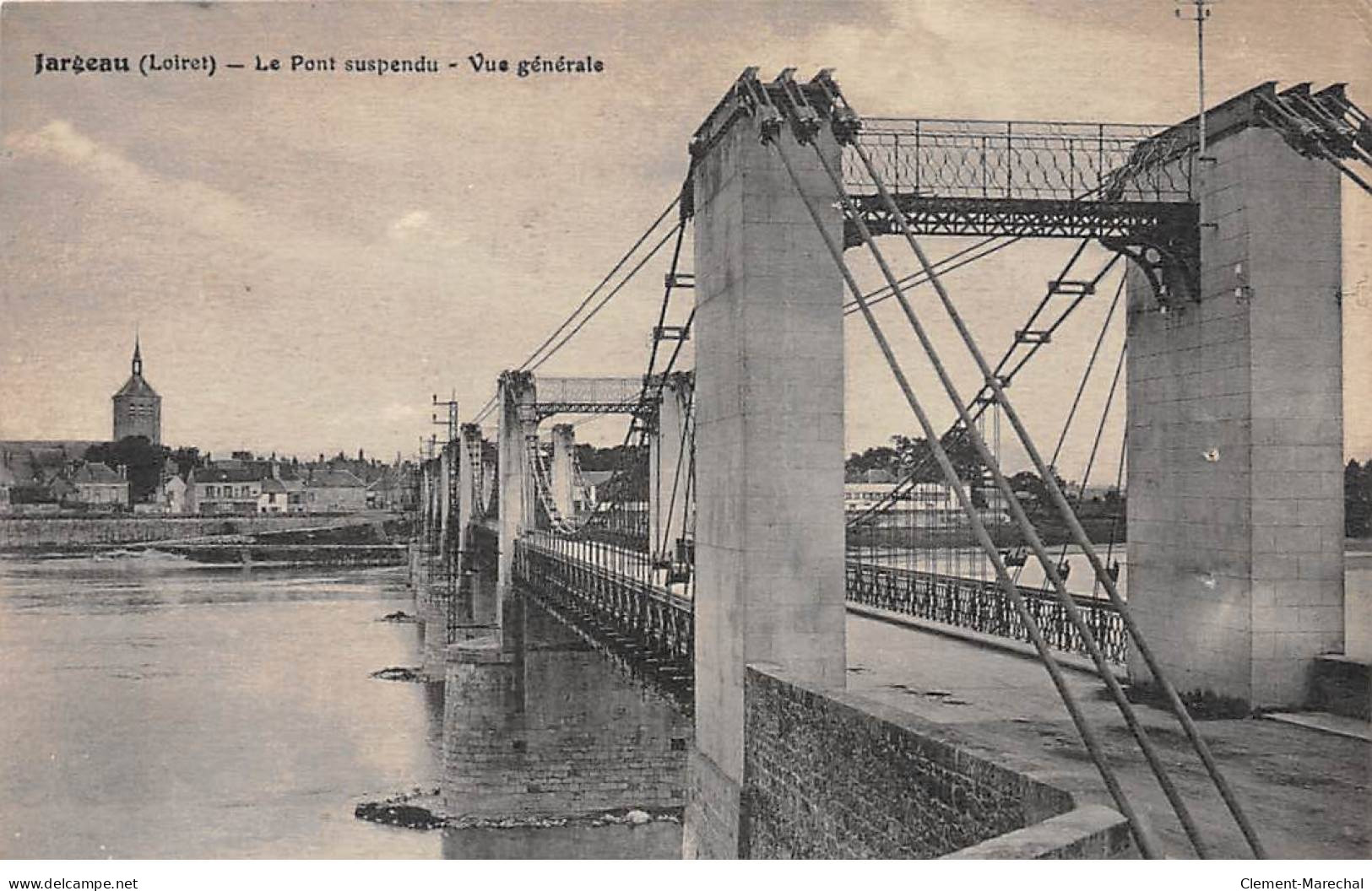JARGEAU - Le Pont Suspendu - Vue Générale - Très Bon état - Jargeau