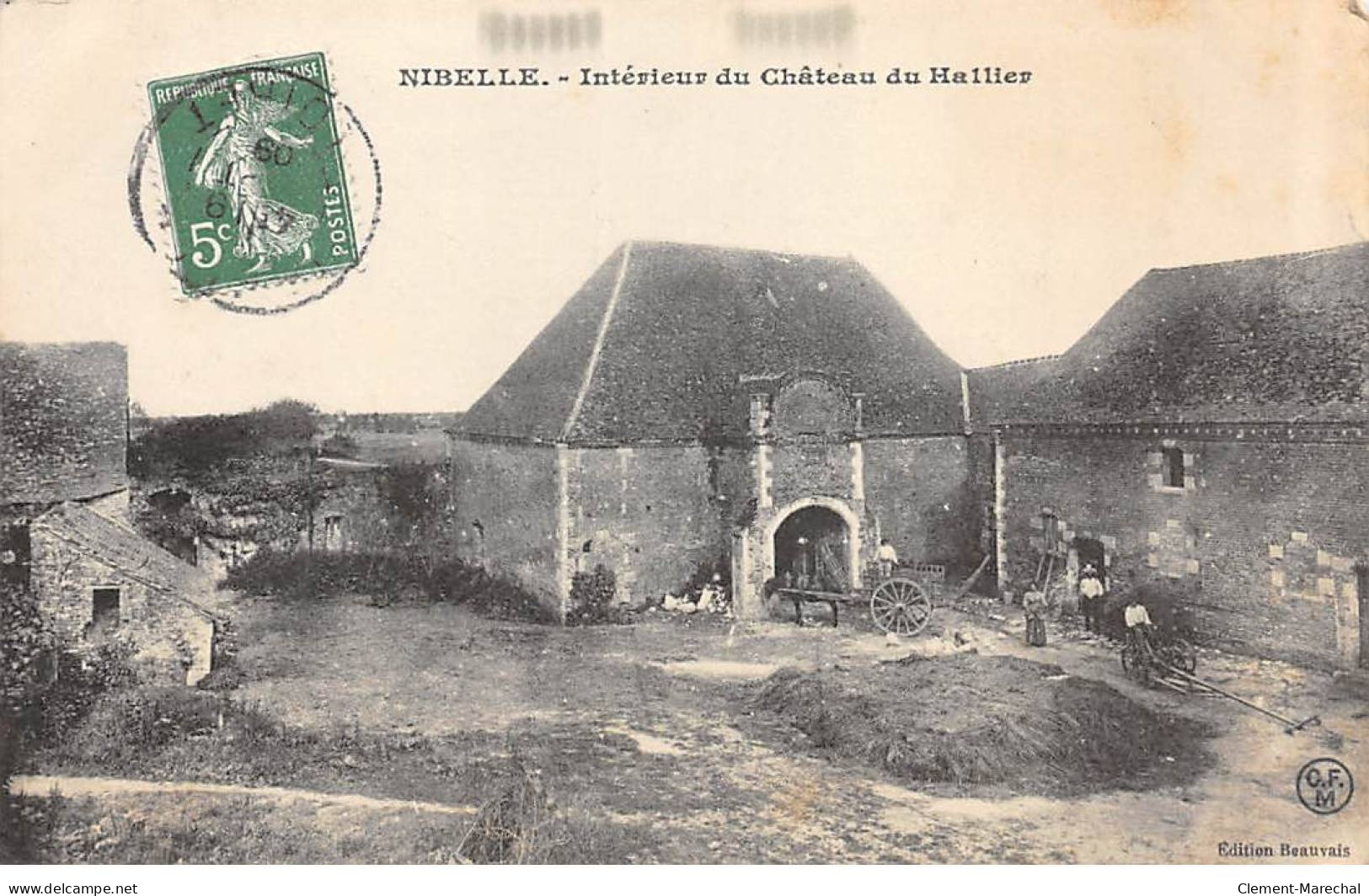 NIBELLE - Intérieur Du Château Du Hallier - Très Bon état - Andere & Zonder Classificatie