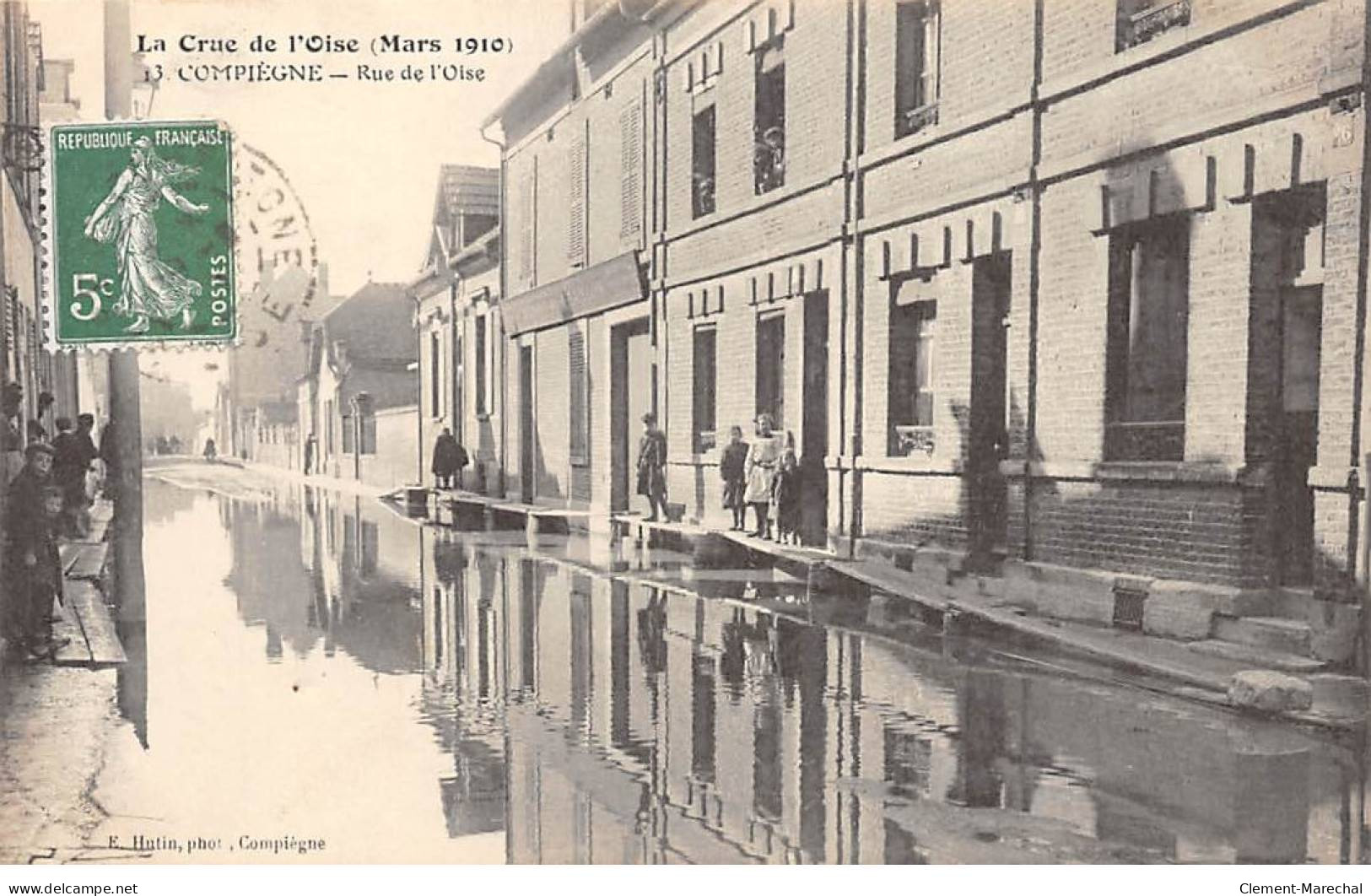 COMPIEGNE - La Crue De L'Oise 1910 - Rue De L'Oise - Très Bon état - Compiegne