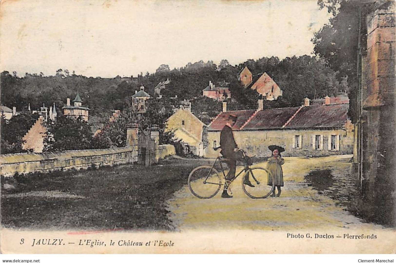 JAULZY - L'Eglise - Le Château Et L'Ecole - Très Bon état - Otros & Sin Clasificación