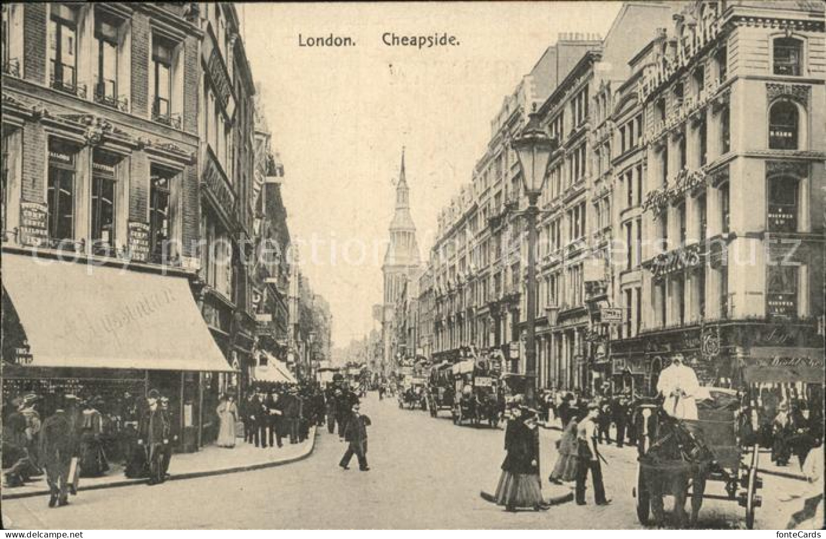 11427163 London Cheapside Pferdekutsche - Other & Unclassified