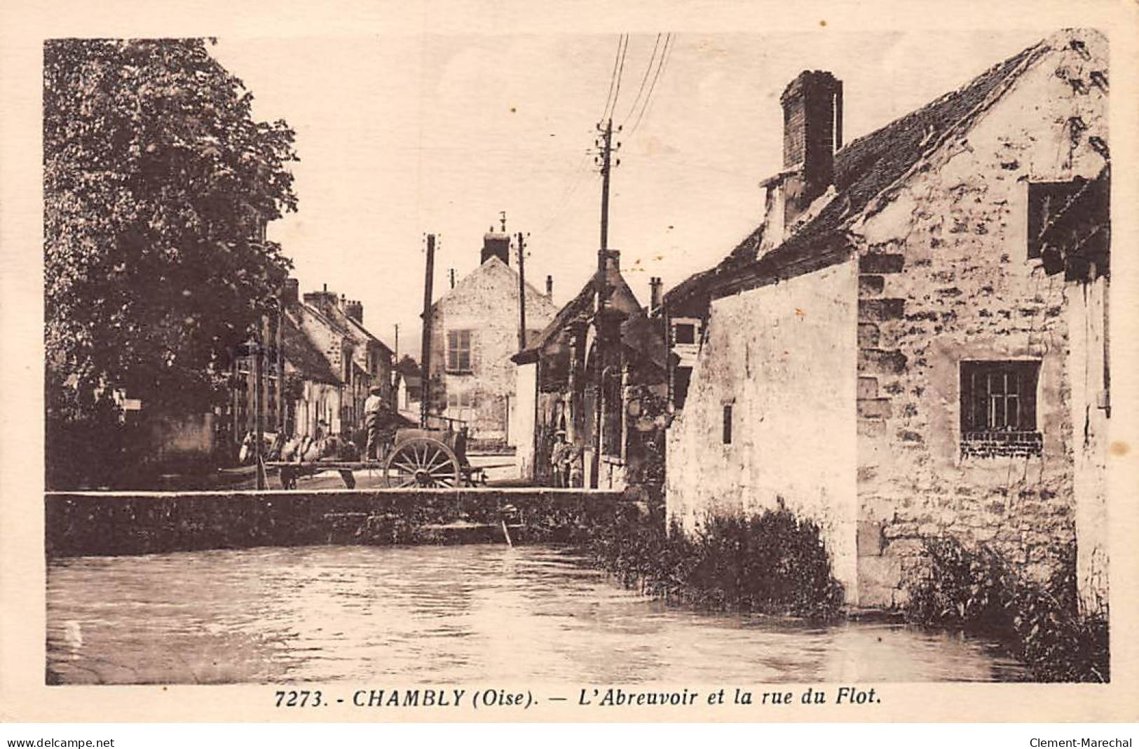 CHAMBLY - L'Abreuvoir Et La Rue Du Flot - Très Bon état - Otros & Sin Clasificación