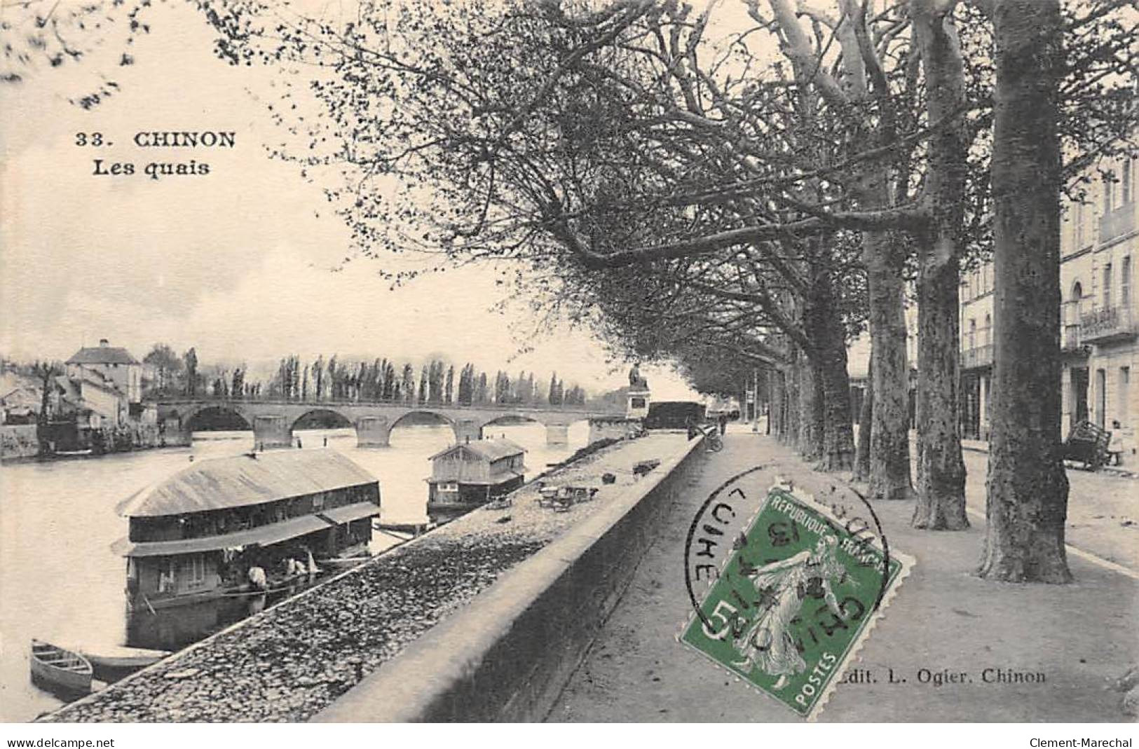 CHINON - Les Quais - Très Bon état - Chinon