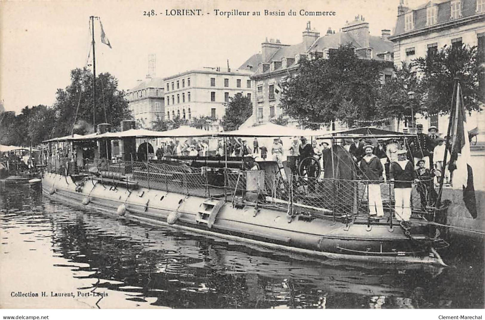 LORIENT - Torpilleur Au Bassin Du Commerce - Très Bon état - Lorient