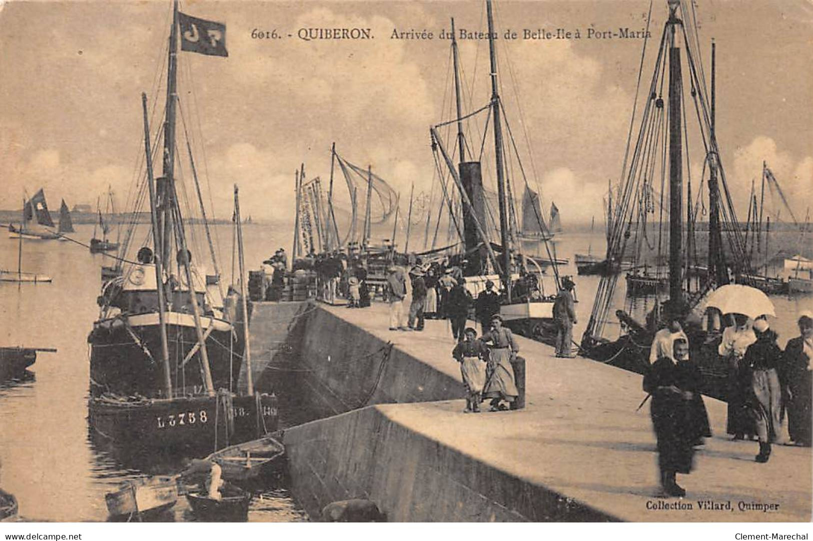 QUIBERON - Arrivée Du Bateau De Belle Ile à Port Marin - Très Bon état - Quiberon