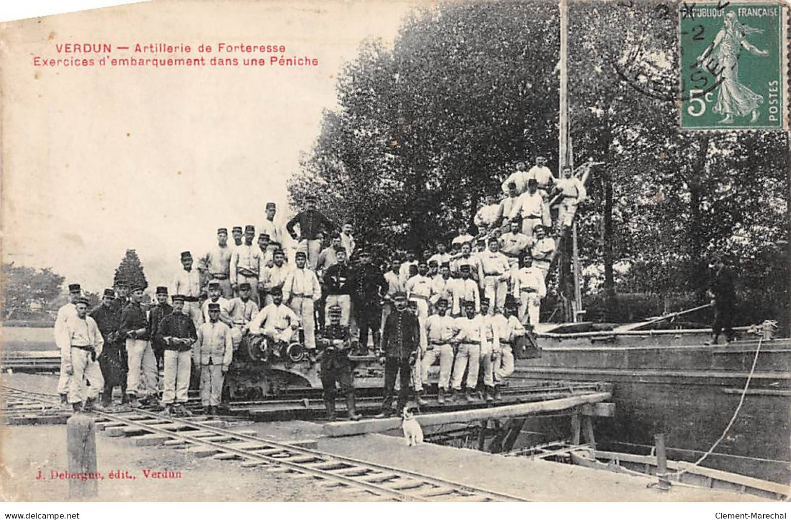 VERDUN - Artillerie De Forteresse - Exercices D'embarquement Dans Une Péniche - Très Bon état - Verdun