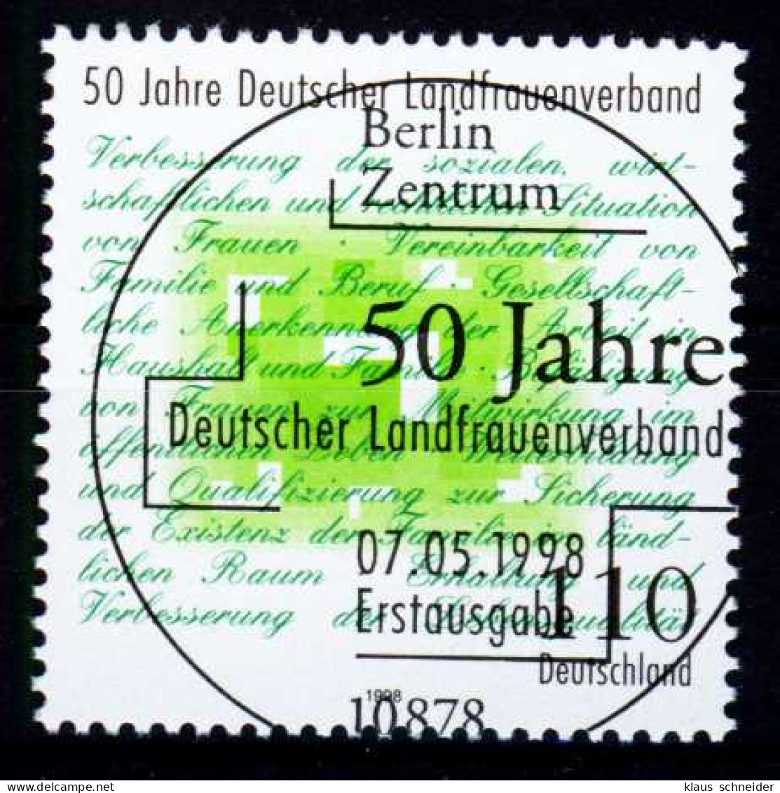BRD 1998 Nr 1988 ZENTR-ESST X231316 - Used Stamps