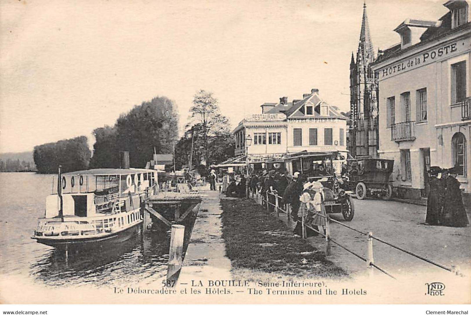 LA BOUILLE - Le Débarcadère Et Les Hôtels - Très Bon état - La Bouille