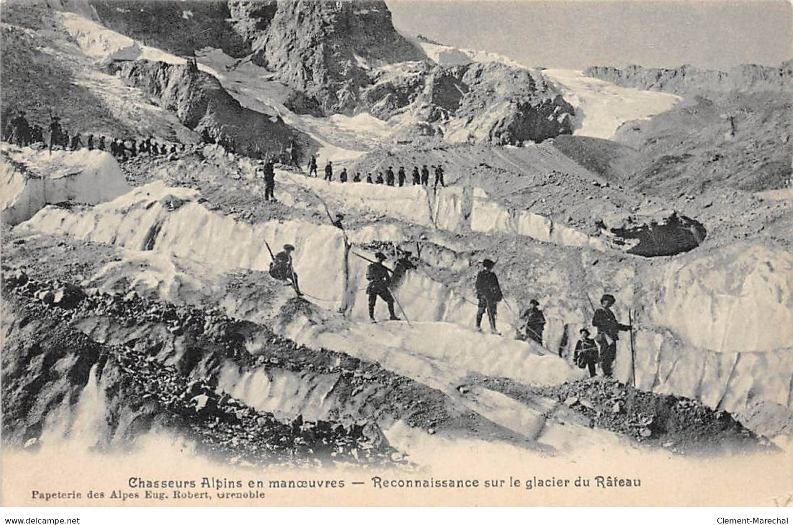 Chasseurs Alpins En Manoeuvres - Reconnaissance Sur La Glacier Du Râteau - Très Bon état - Other & Unclassified